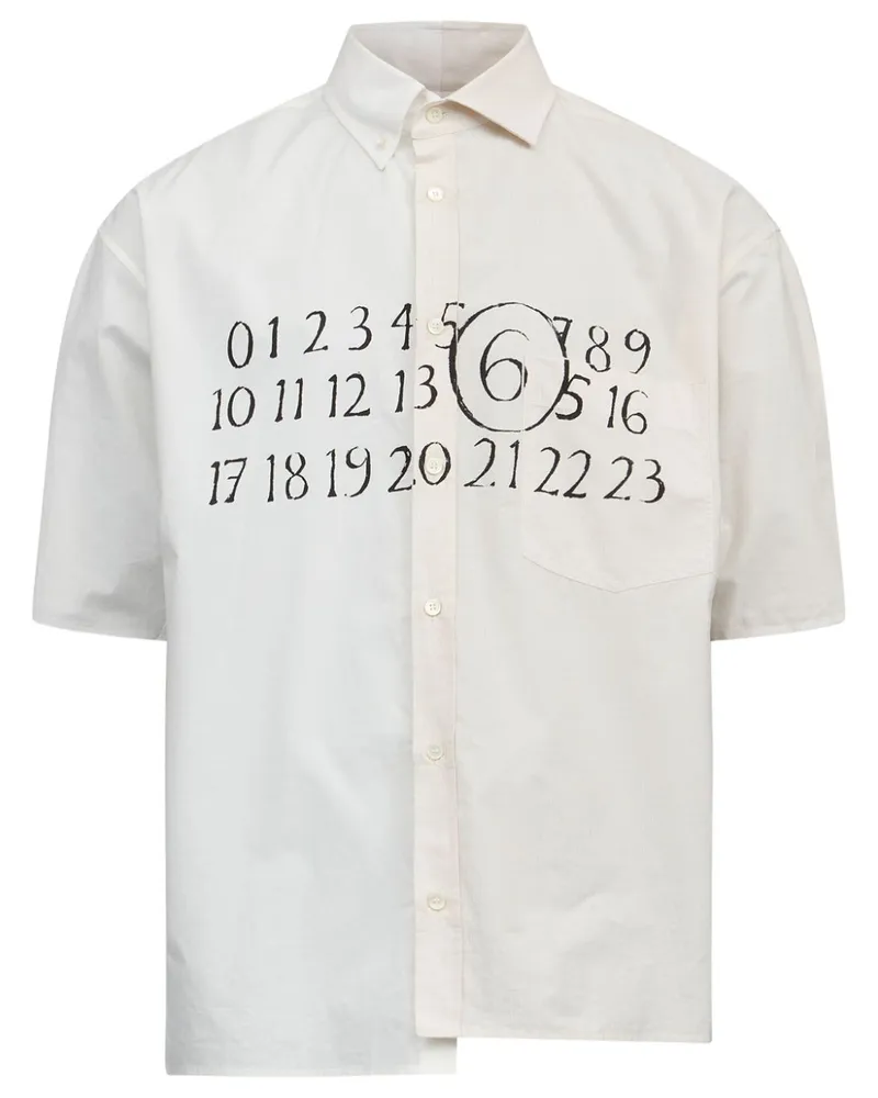 Maison Margiela Asymmetrisches Hemd - Weiß Weiß