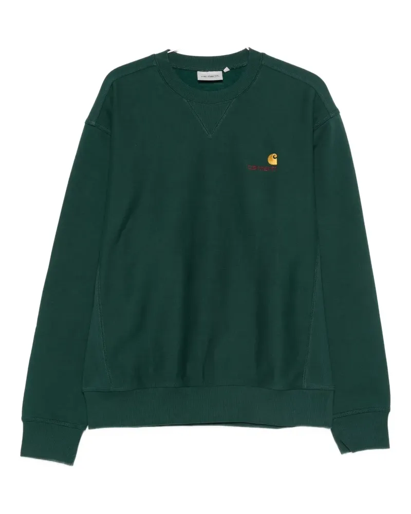 Carhartt WIP American Scrip embroidered-logo sweatshirt - Grün Grün