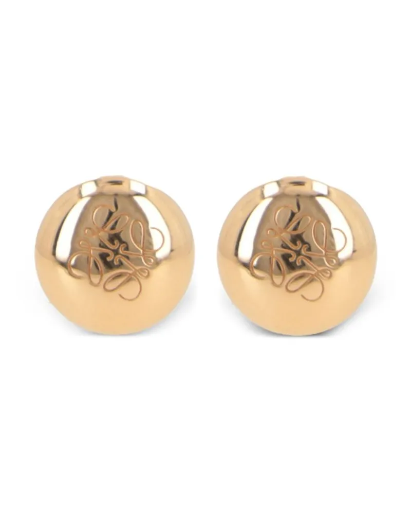 Loewe Ohrringe mit Logo-Gravur - Gold Gold