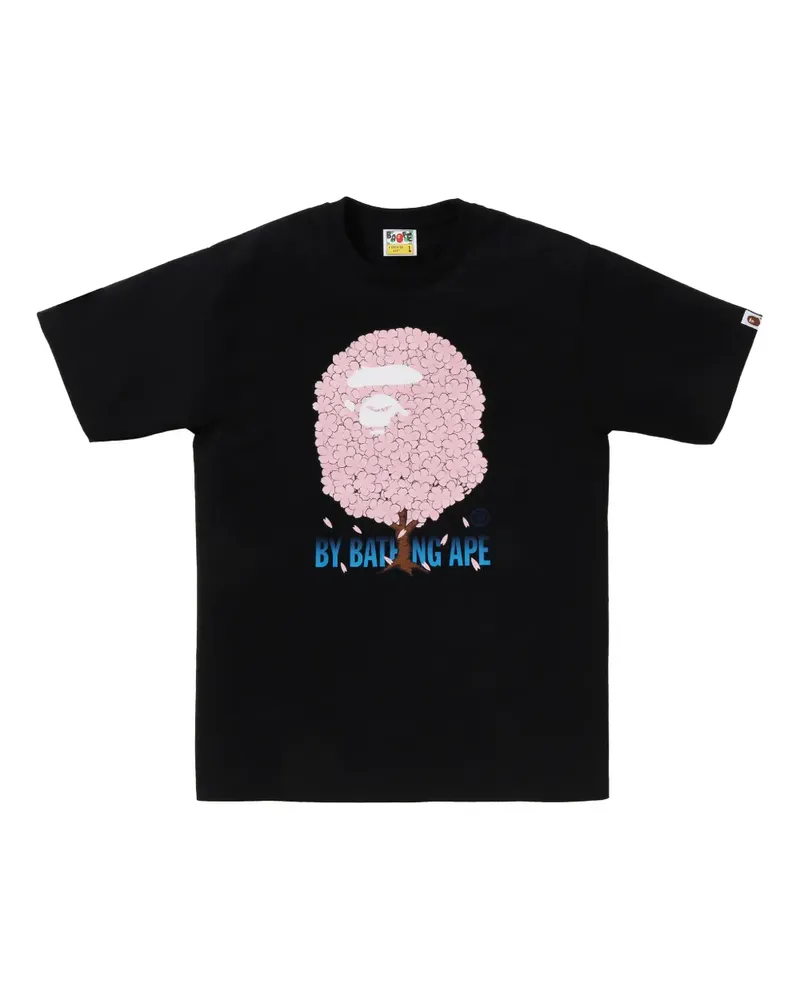 BAPE Sakura T-Shirt - Schwarz Schwarz