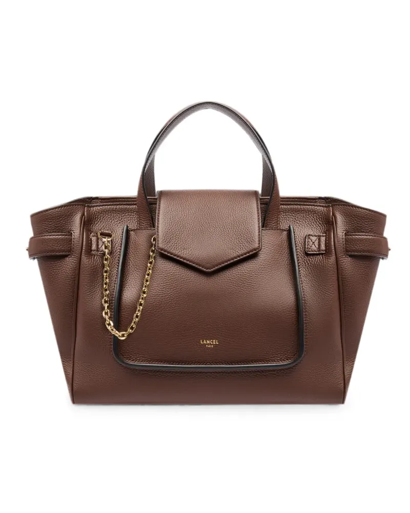 Lancel medium Thea grained leather tote bag - Braun Braun