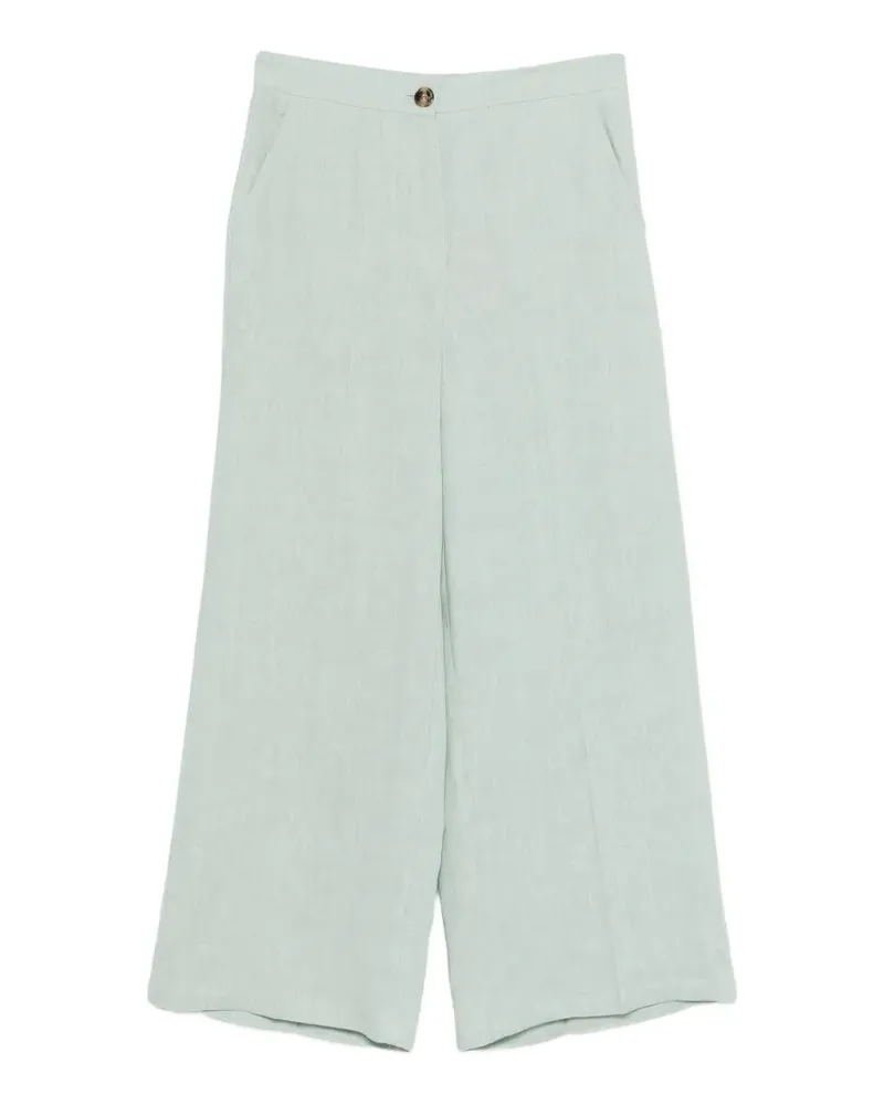 MARELLA Clava button palazzo pants - Grün Grün