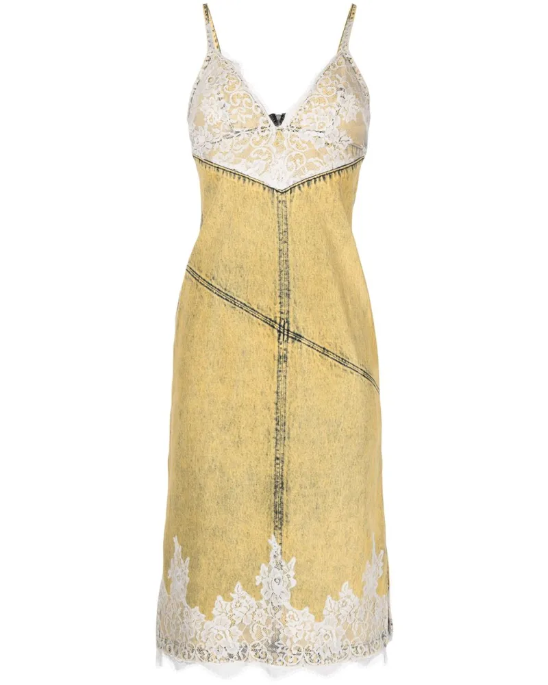 3.1 phillip lim Kleid mit Spitzendetail Gelb