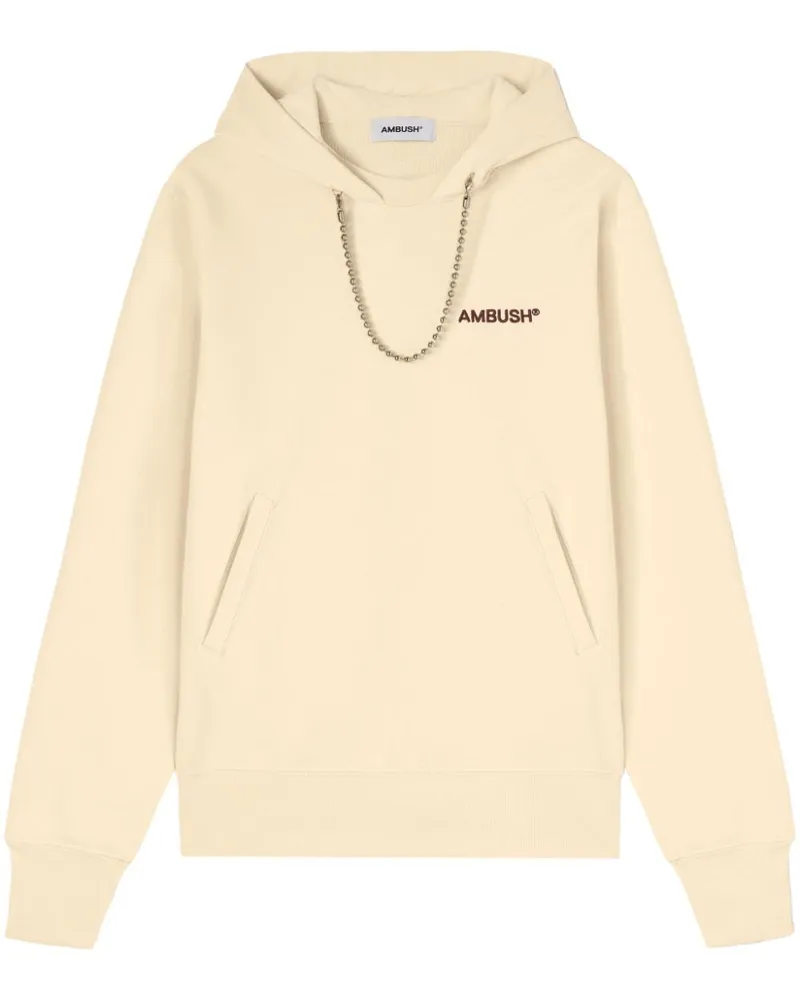 AMBUSH Ball Hoodie mit Kettendetail Nude