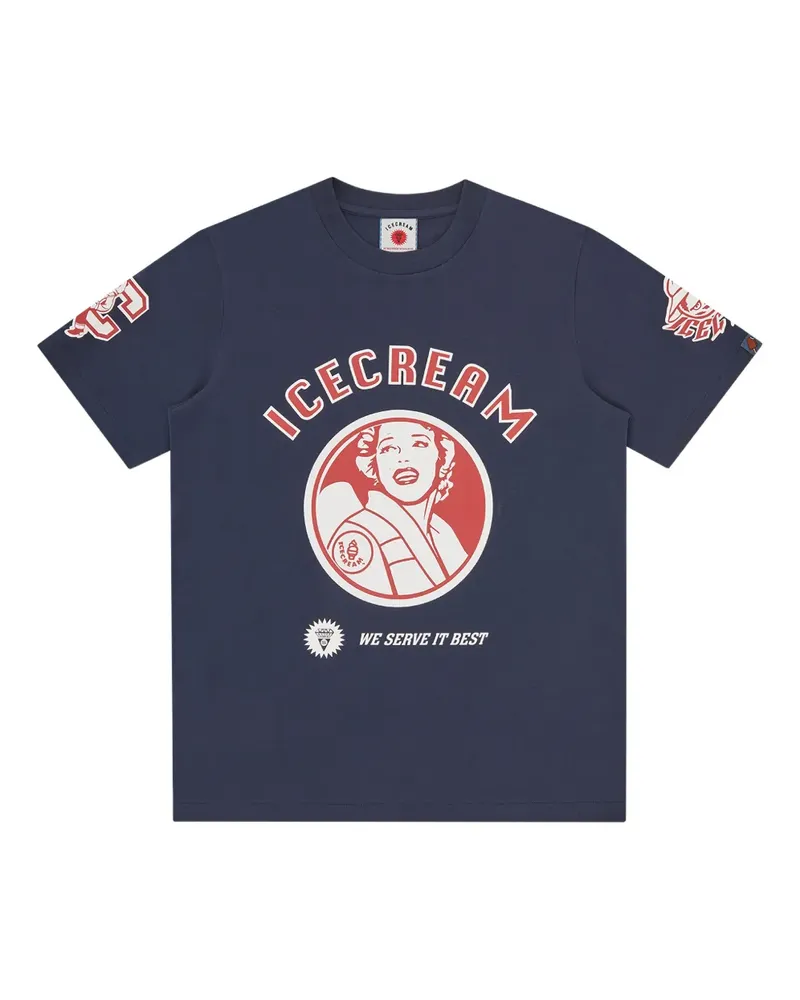 ICECREAM T-Shirt mit grafischem Print - Blau Blau