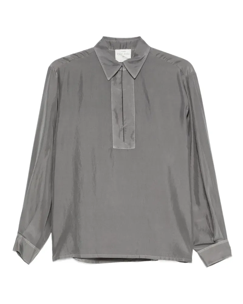 forte_forte Bluse aus Seide - Grau Grau