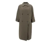 Trenchcoat mit Kimono-Ärmeln - Grün