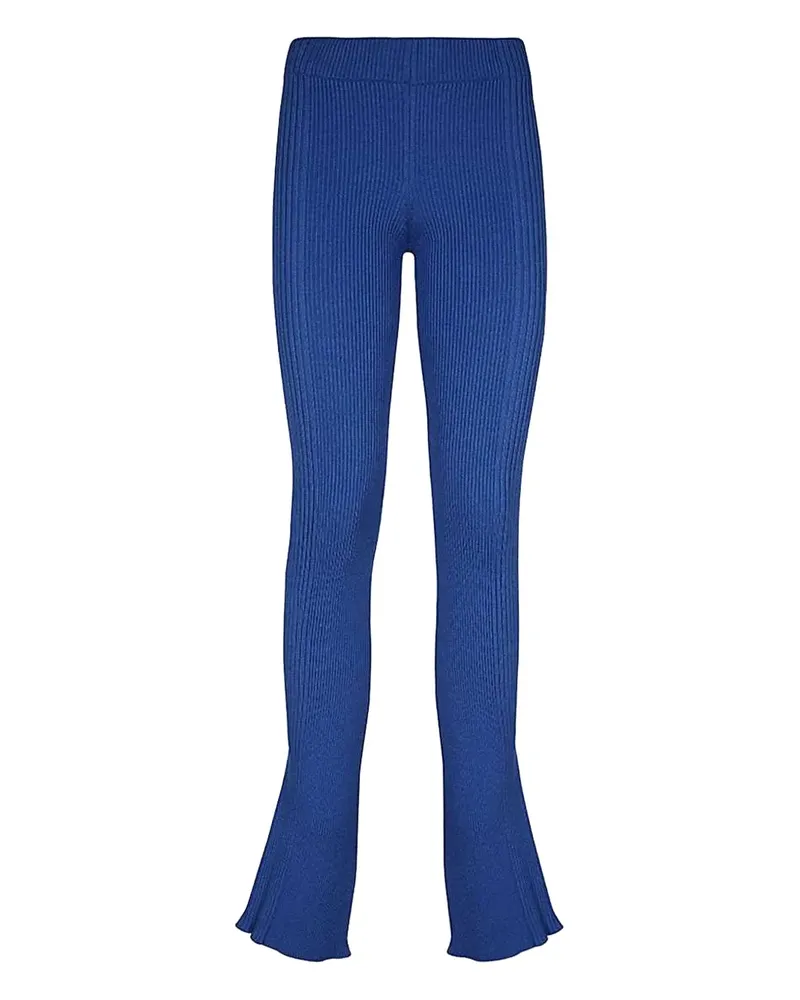 BARROW Ausgestellte Hose mit gerippter Struktur - Blau Blau