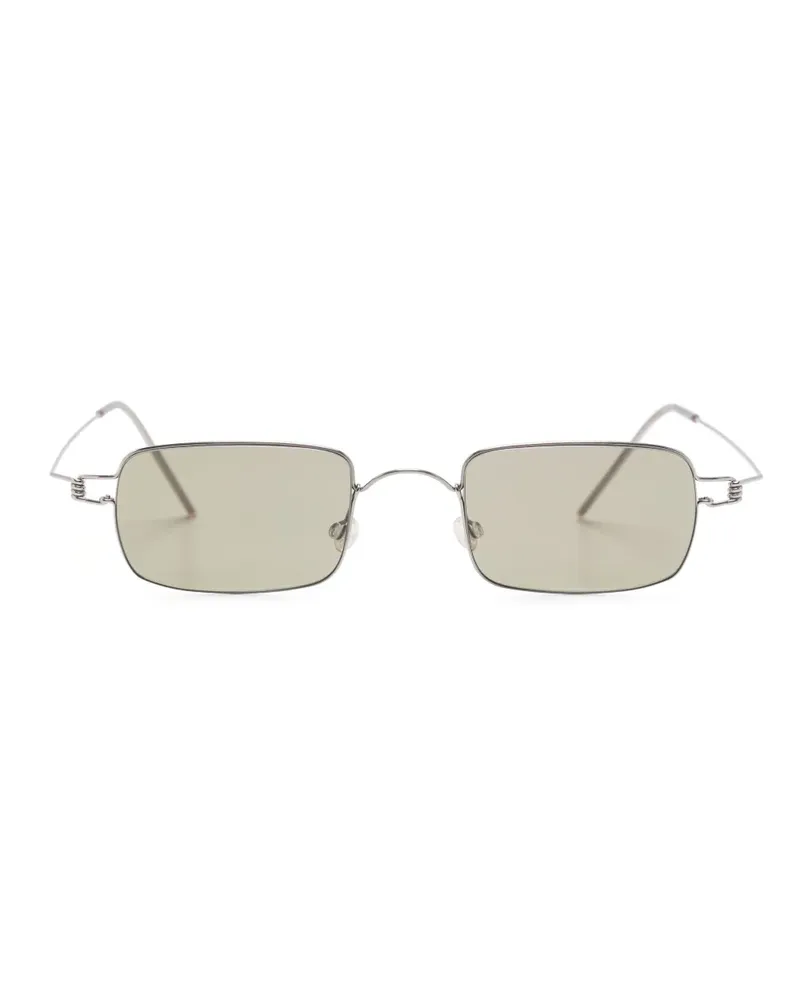Lindberg Rahmenlose Sonnenbrille mit eckigen Gläsern - Silber Silber