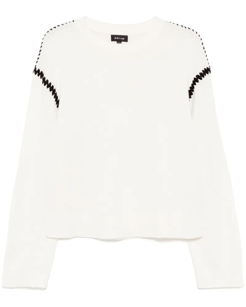 Tout a Coup Sweatshirt mit Kontrastdetails - Nude Nude