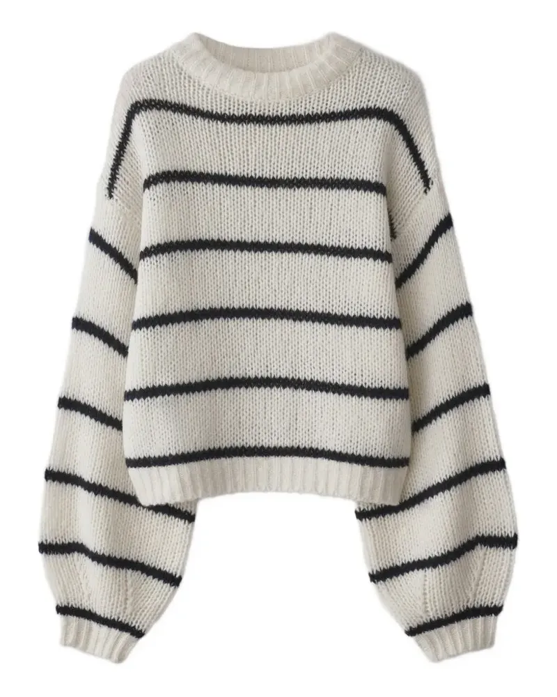 Lisa Yang Sabelle striped-pattern sweater - Nude Nude