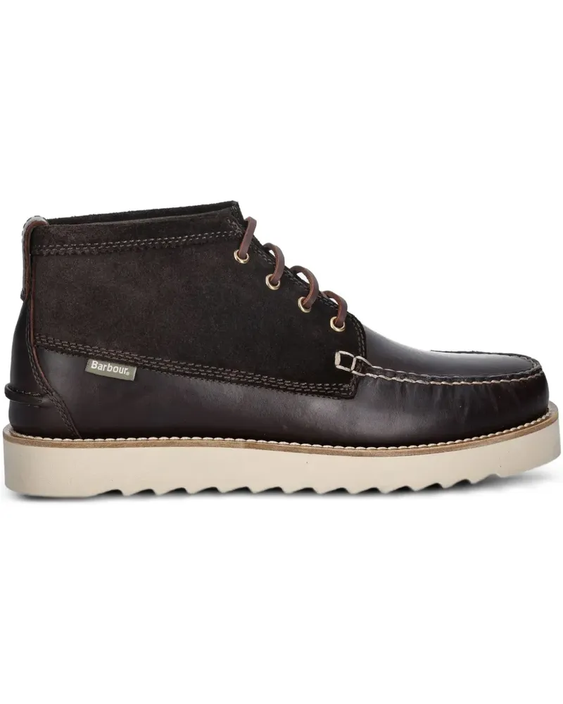 Barbour Hadston Chukka-Stiefel mit Logo - Braun Braun