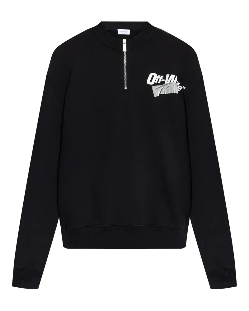 OFF-WHITE half-zip sweater - Schwarz Schwarz