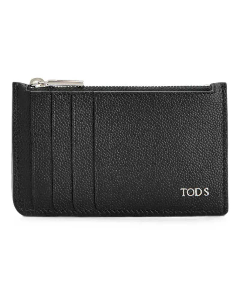TOD'S Kartenetui mit Reißverschluss - Schwarz Schwarz