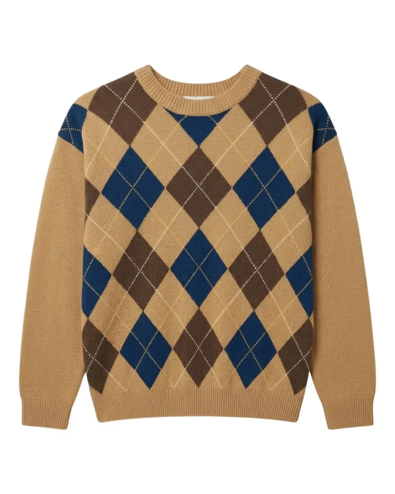 Dunst Pullover mit Argyle-Intarsie - Nude Nude