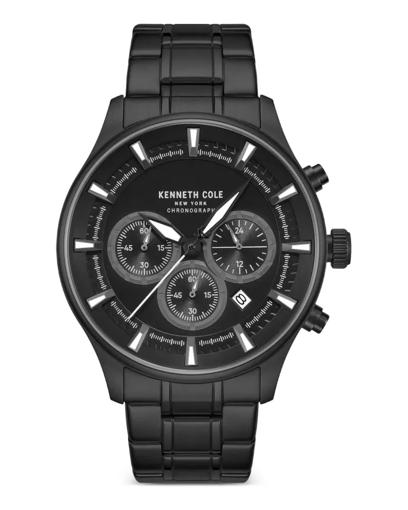 Kenneth Cole round-face 5mm watch - Schwarz Schwarz