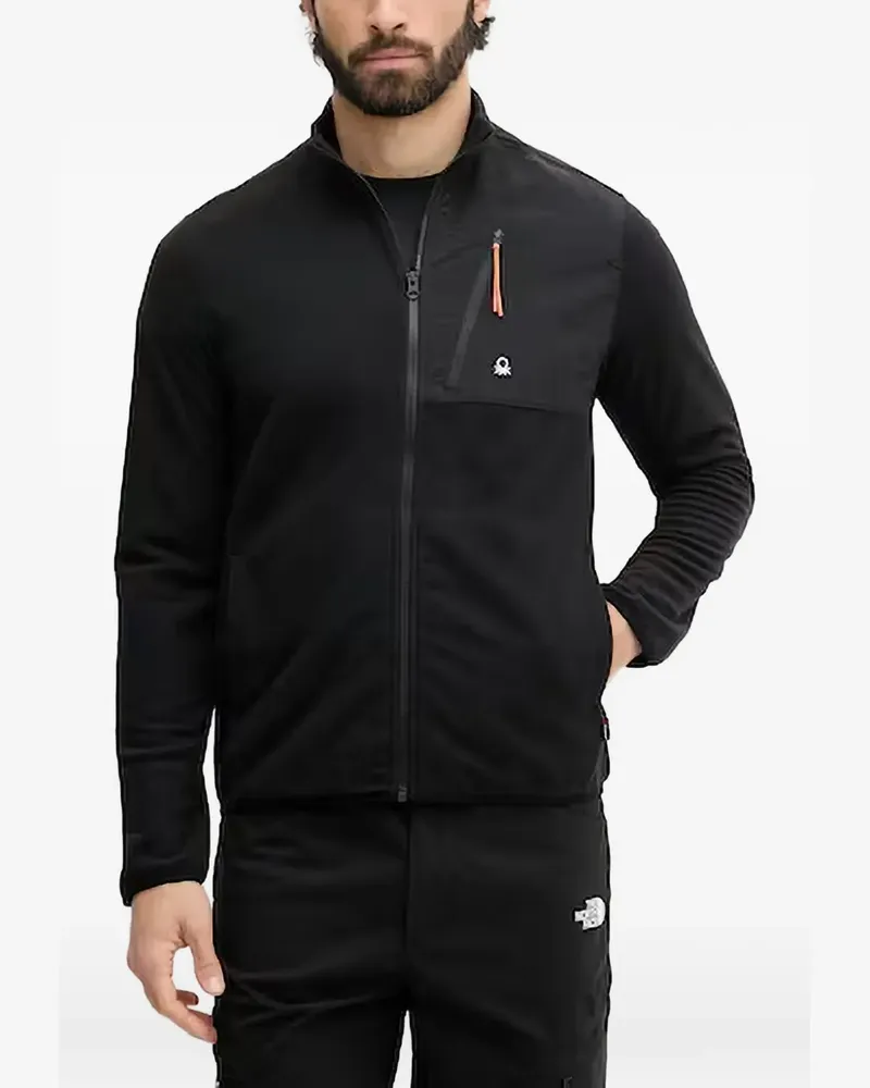Benetton Pullover mit Einsätzen - Schwarz Schwarz