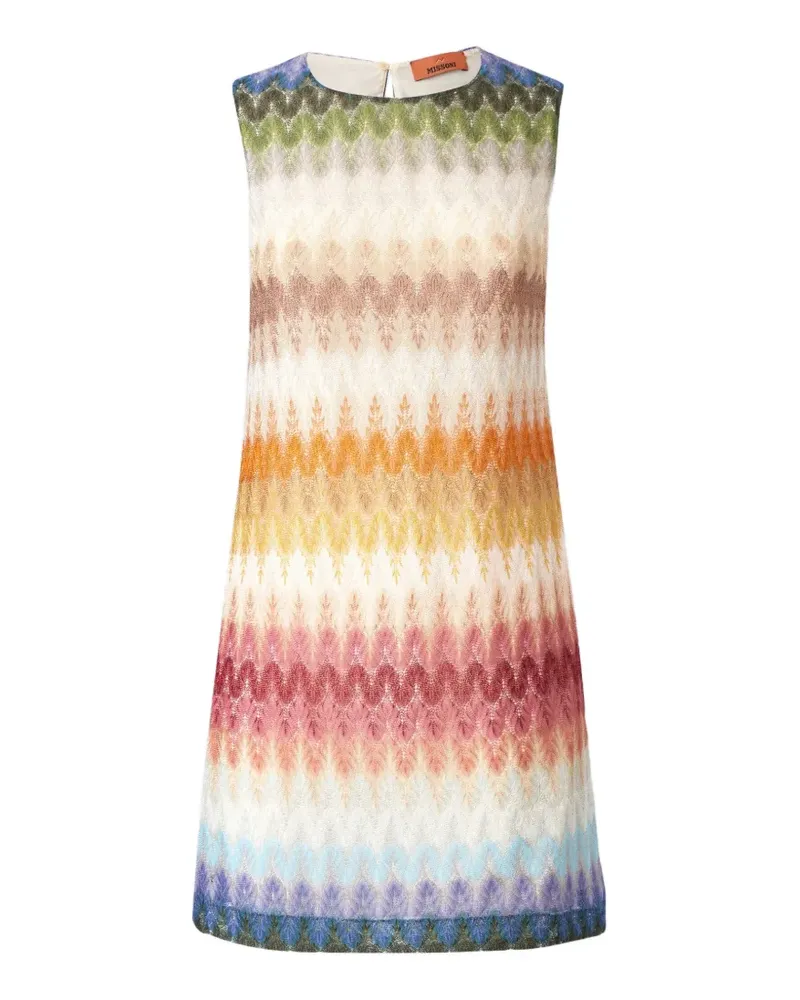 Missoni sleeveless dégradé viscose mini dress - Nude Nude