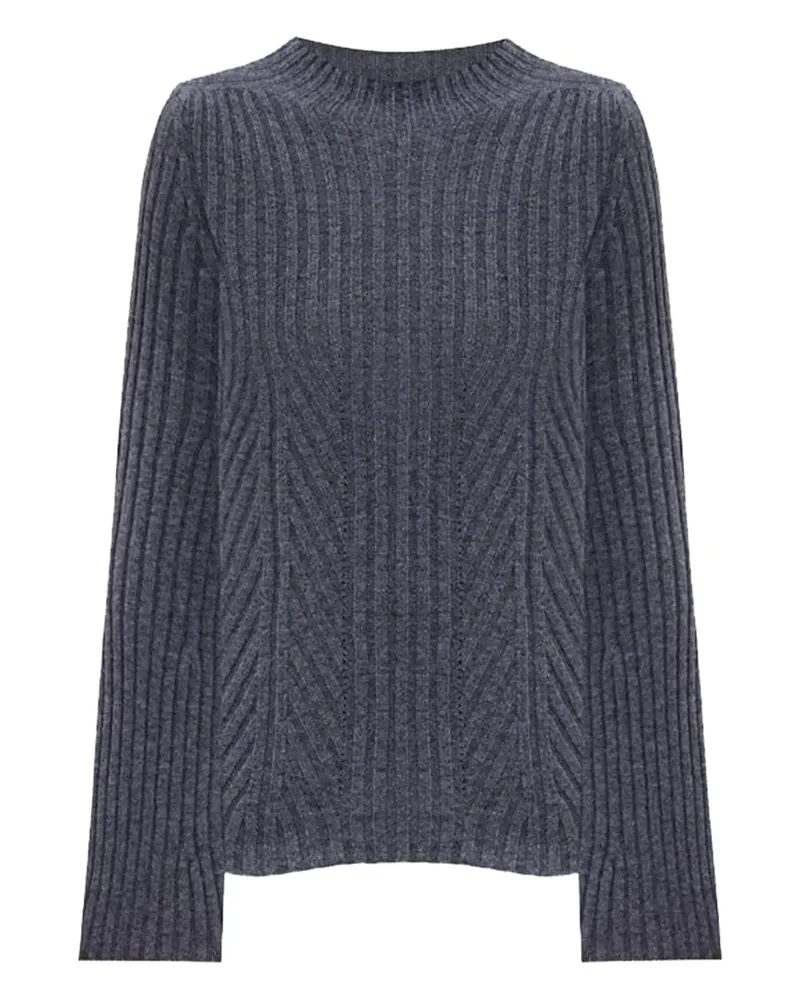 Twin-Set Tweed-Jacke mit Fransen - Grau Grau