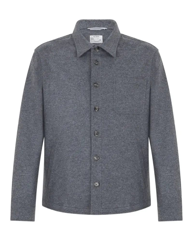 Fedeli patch-pocket cashmere shirt - Grau Grau