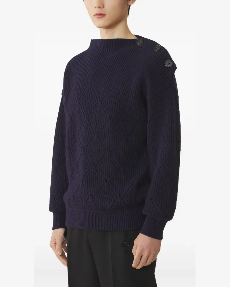 Lanvin Pullover mit Rautenmuster - Blau Blau