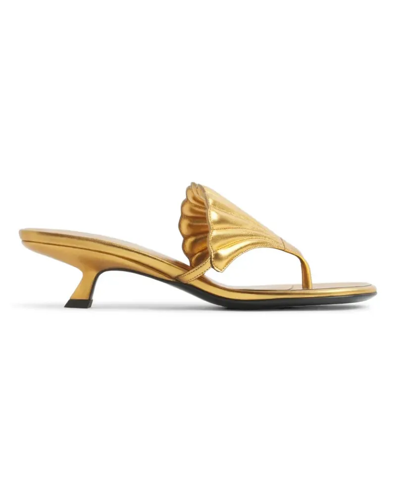 Thierry Mugler shell-detail sandals - Gold Gold
