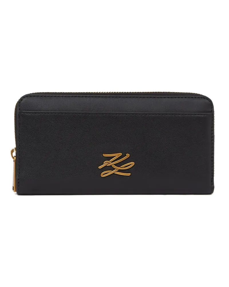 Karl Lagerfeld K/Autograph Portemonnaie - Schwarz Schwarz