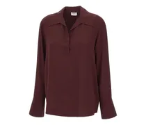 Bluse mit V-Ausschnitt - Rot
