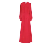 Georgette-Abendkleid aus Seide - Rot