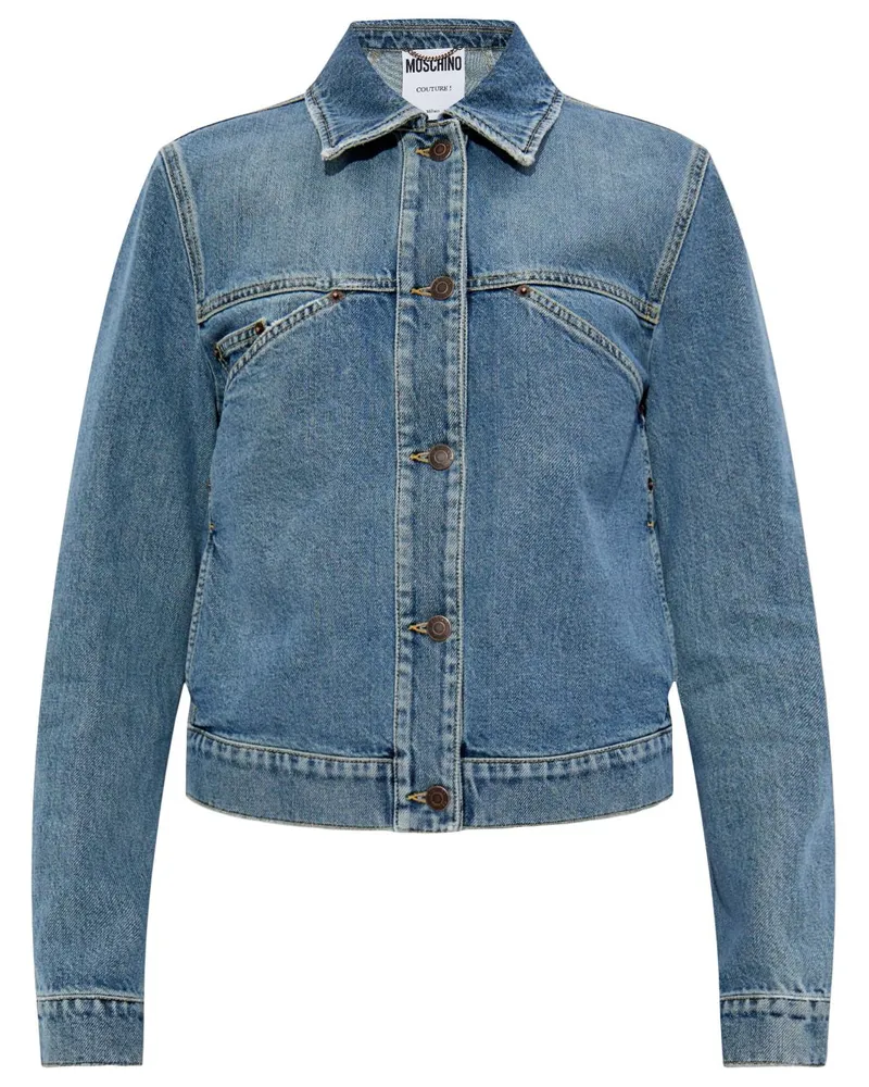Moschino Geknöpfte Jeansjacke - Blau Blau