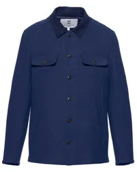 Norwegian Wool Oslo Hemdjacke Blau