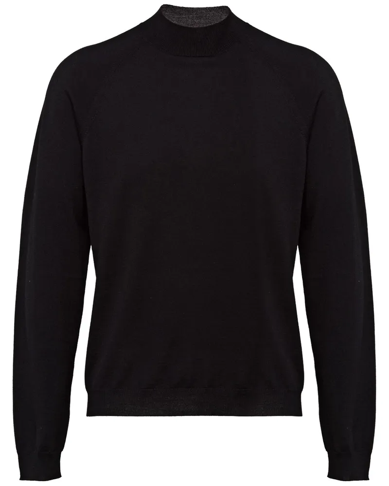 Prada Schmaler Rollkragenpullover - Schwarz Schwarz
