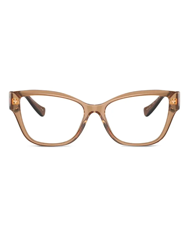 Versace Brille mit Medusa-Schild - Braun Braun