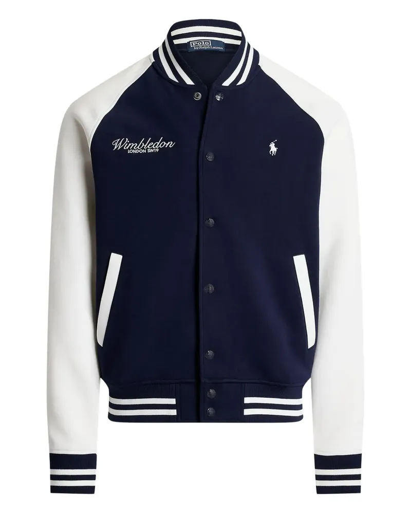 Ralph Lauren x Wimbledon gestrickte Bomberjacke - Blau Blau