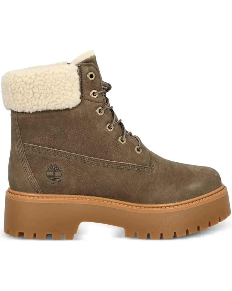 Timberland Stone Street Plateau-Stiefel aus Faux Fur - Braun Braun