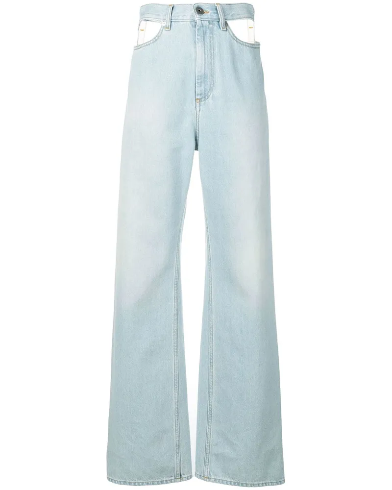 Maison Margiela Weite Décortiqué Jeans - Blau Blau