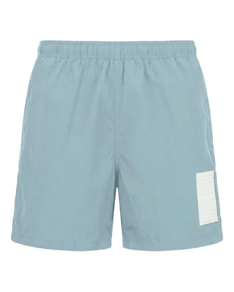 Stone Island Marina logo-detail swim shorts - Blau Blau