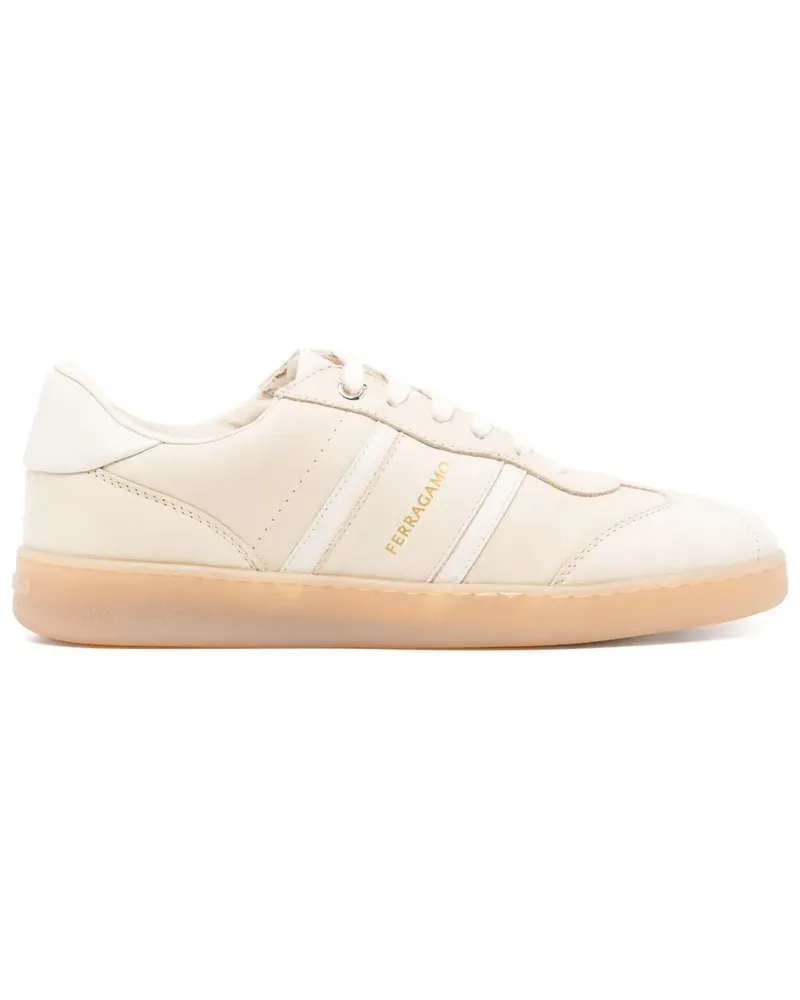 Ferragamo Sneakers mit Logo-Stempel - Nude Nude
