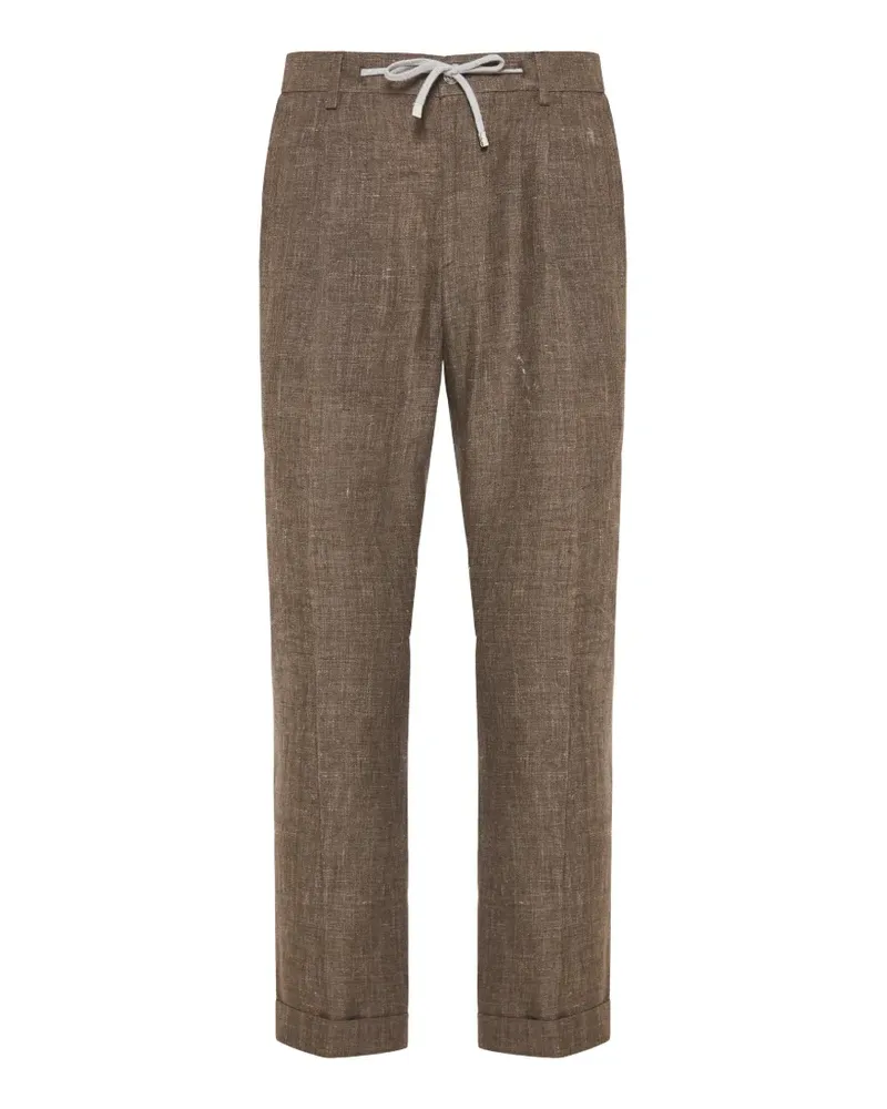 BARBA drawstring-fastening trousers - Braun Braun