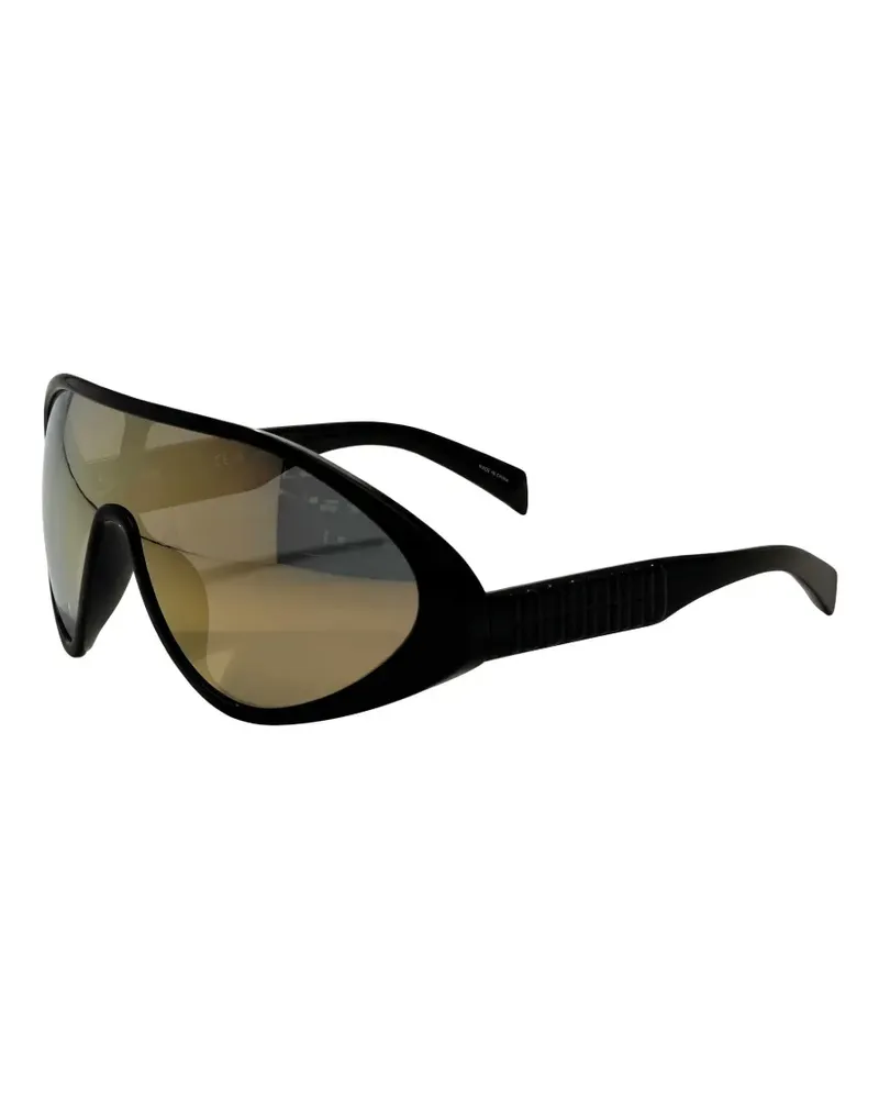 Moschino Sonnenbrille mit geometrischem Gestell - Schwarz Schwarz