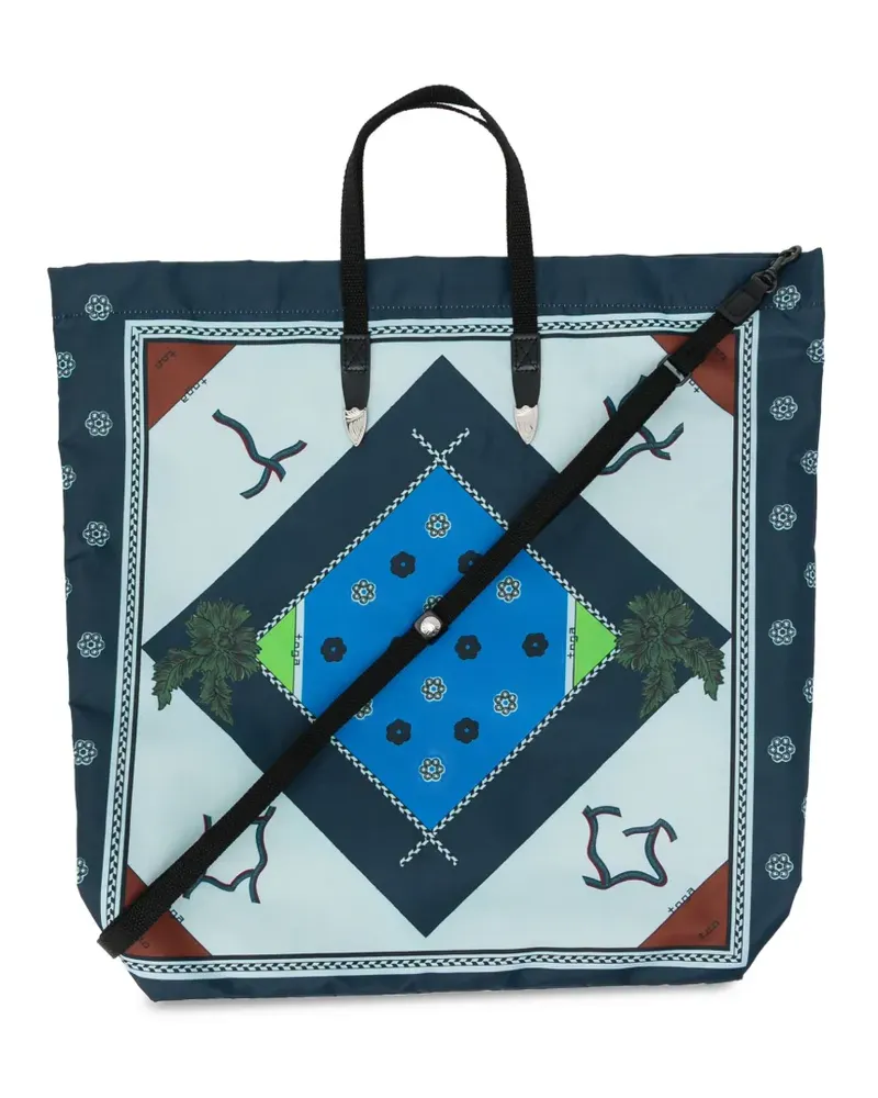 Toga Tote Bag mit Print - Blau Blau