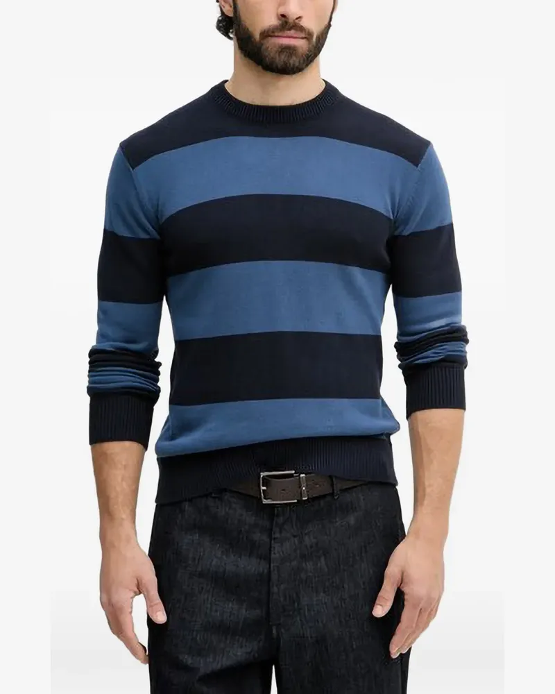 Benetton horizontal-stripe sweater - Blau Blau