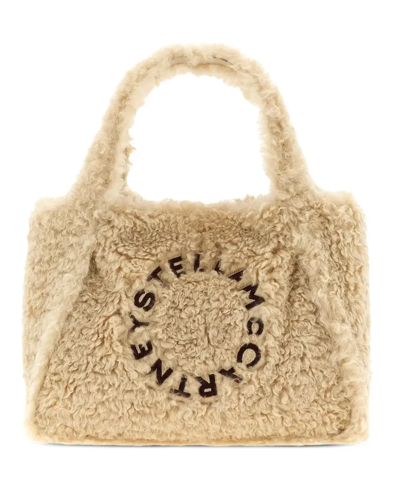 Stella McCartney Tote Bag mit Logo-Stickerei - Nude Nude