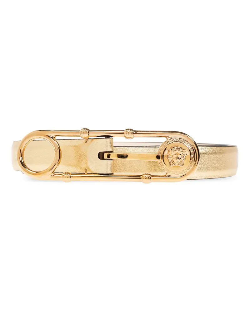 Versace Gürtel aus Leder - Gold Gold