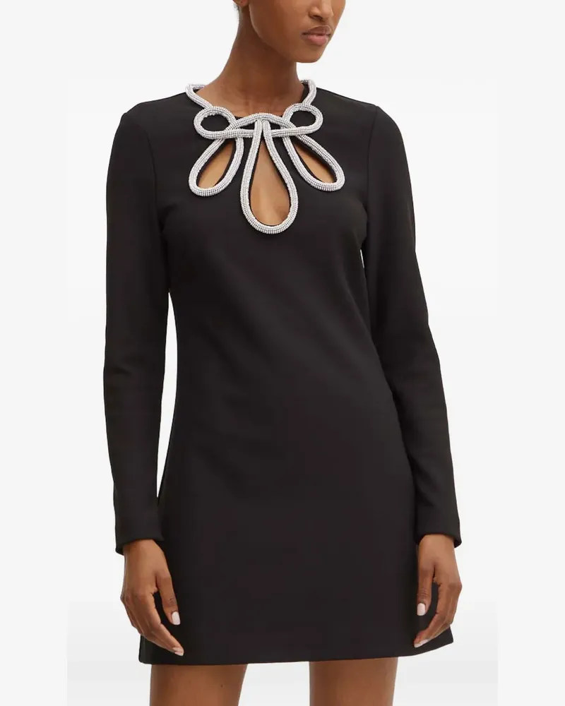 Guess Verziertes Minikleid mit Cut-Out - Schwarz Schwarz