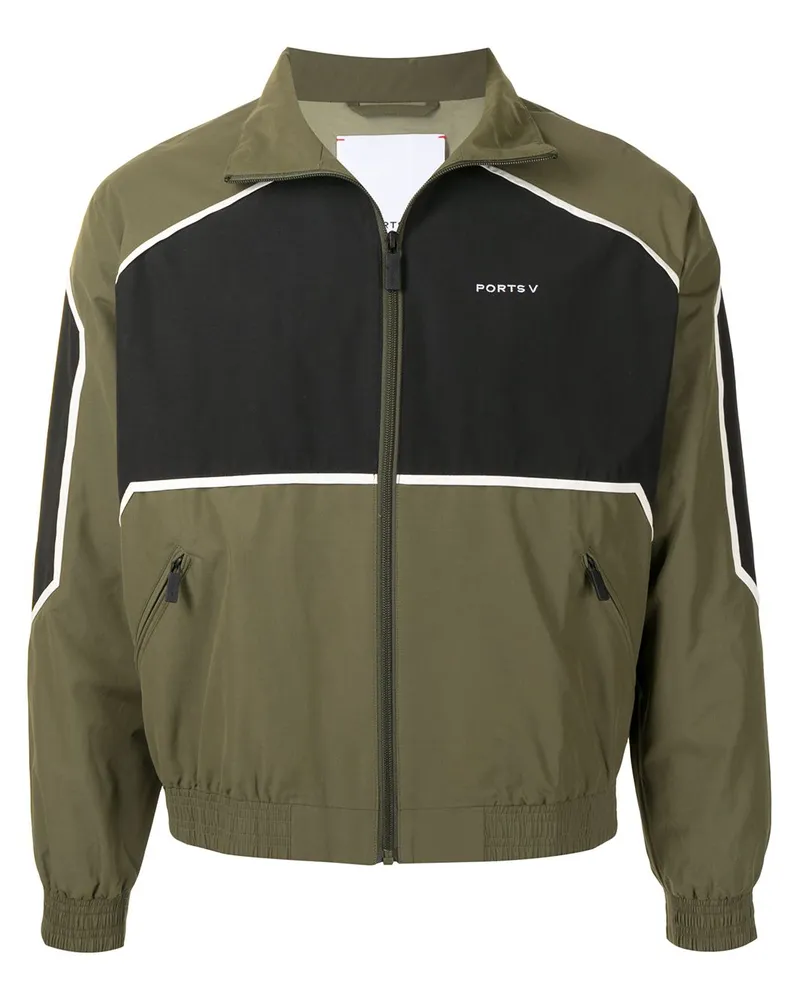 Ports V Jacke mit Kontrasteinsätzen - Grün Grün