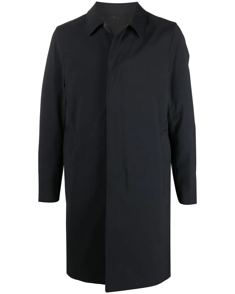 Dell'oglio Einreihiger Mantel - Blau Blau