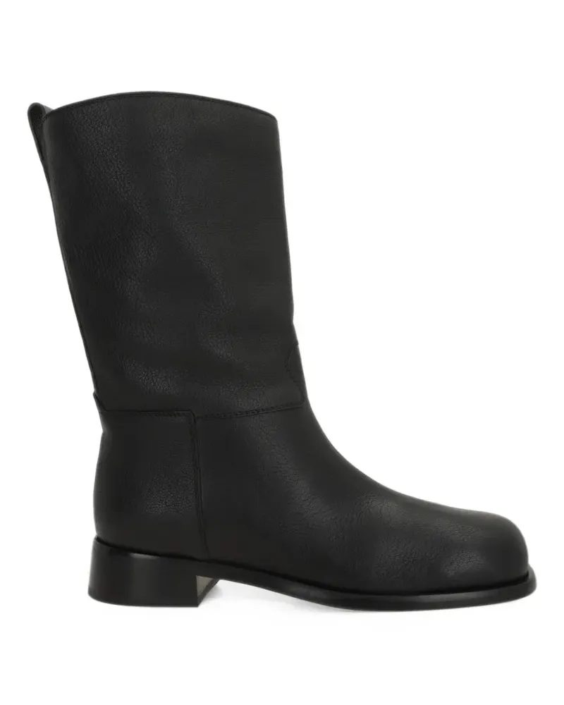 Sergio Rossi grained leather boots - Schwarz Schwarz