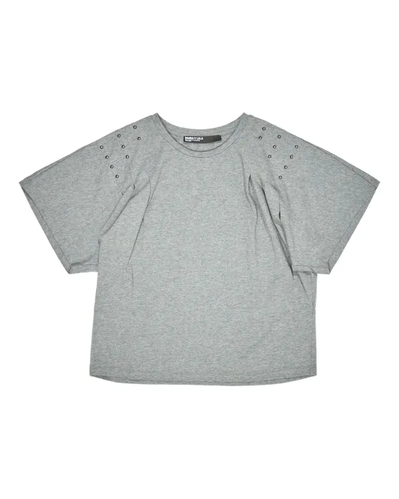 BIMBA Y LOLA T-Shirt mit Nieten - Grau Grau