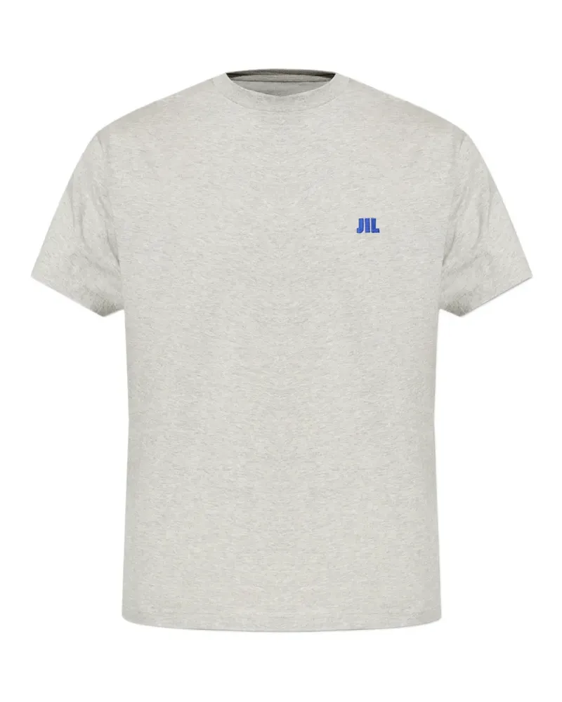 Jil Sander T-Shirt mit Logo-Stickerei - Grau Grau